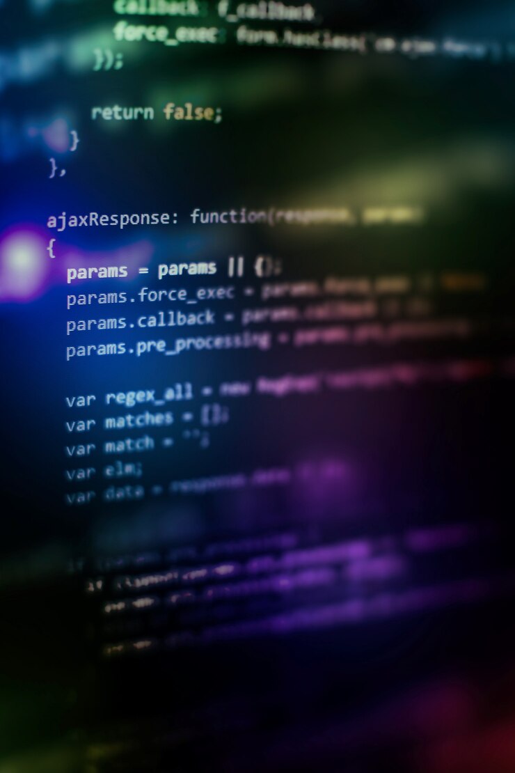 Foto los gerentes de proyecto trabajan con una nueva idea. desarrollo de software www. desarrollador de aplicaciones móviles. proyecto de inicio innovador. código de programación del sitio web. negocio de ti.
