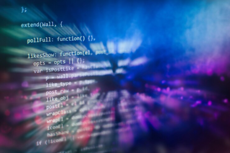 Foto los gerentes de proyecto trabajan con una nueva idea. desarrollo de software www. desarrollador de aplicaciones móviles. proyecto de inicio innovador. código de programación del sitio web. negocio de ti.