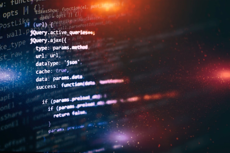 Foto los gerentes de proyecto trabajan con una nueva idea. desarrollo de software www. desarrollador de aplicaciones móviles. proyecto de inicio innovador. código de programación del sitio web. negocio de ti.