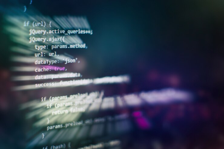 Foto los gerentes de proyecto trabajan con una nueva idea. desarrollo de software www. desarrollador de aplicaciones móviles. proyecto de inicio innovador. código de programación del sitio web. negocio de ti.