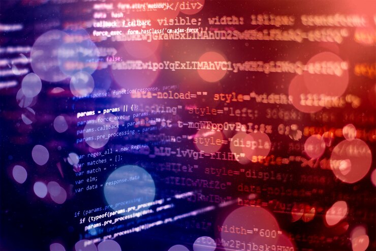 Foto los gerentes de proyecto trabajan con una nueva idea. desarrollo de software www. desarrollador de aplicaciones móviles. proyecto de inicio innovador. código de programación del sitio web. negocio de ti.