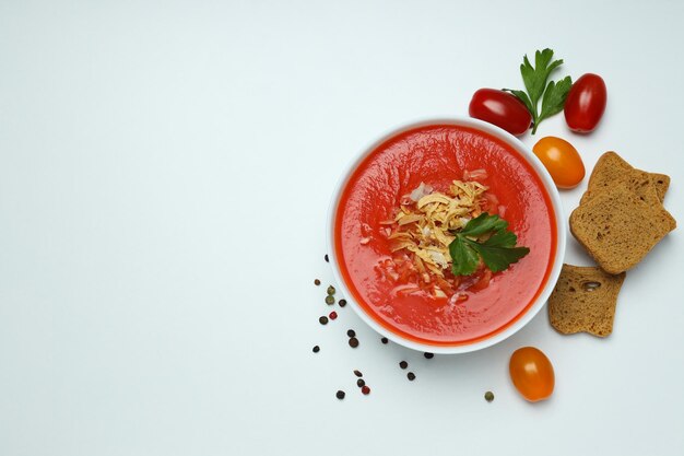 Gericht aus Tomaten leckere Tomatensuppe