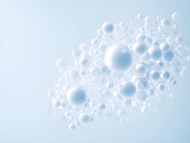 Germes vírus bactérias molécula estrutura de bolha hi tech fundo maquete cosmético ciência laboratório ilustração arte