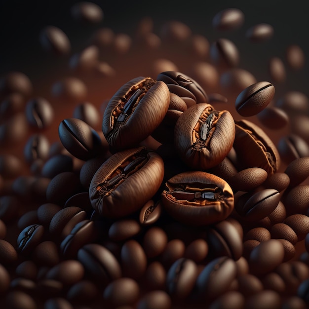 geröstete Kaffeebohnen generative ai