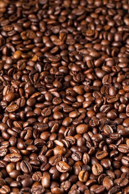 Geröstete Kaffeebohnen können als Hintergrund verwendet werden