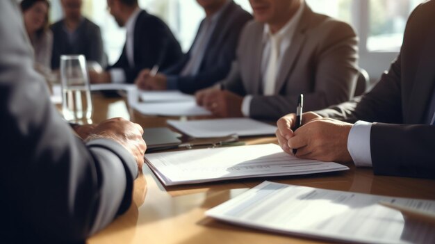 Geschäftliche Besprechung im Konferenzraum