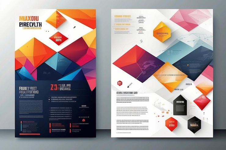 Foto geschäftsabstrakt-vektor-vorlage broschüre design cover modernes layout jahresbericht poster flyer