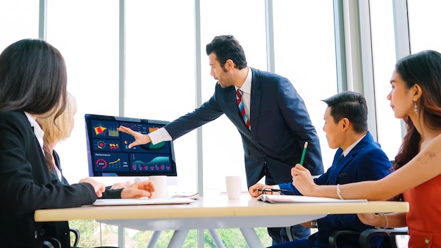 Geschäftsdaten-Dashboard-Analyse durch geniale Computersoftware