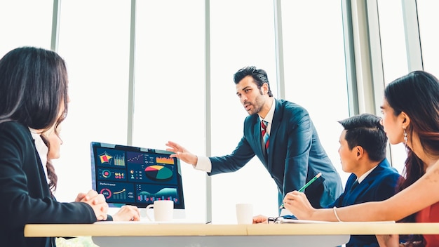 Geschäftsdaten-Dashboard-Analyse durch geniale Computersoftware