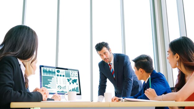 Geschäftsdaten-Dashboard-Analyse durch geniale Computersoftware