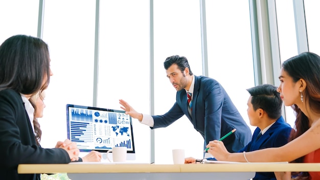 Geschäftsdaten-Dashboard-Analyse durch geniale Computersoftware