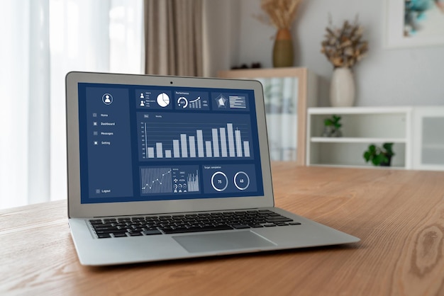 Geschäftsdaten-Dashboard bietet moderne Geschäftsintelligenz-Analysen für die Planung von Marketingstrategien