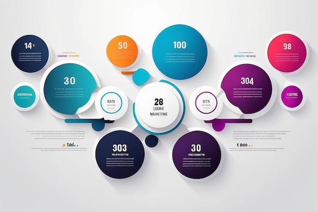 Geschäftsdaten-Visualisierung Zeitleiste Infografik-Ikonen, die für abstrakte Hintergrundvorlagen, Meilensteinelemente, moderne Diagramm-Prozesstechnologie entwickelt wurden