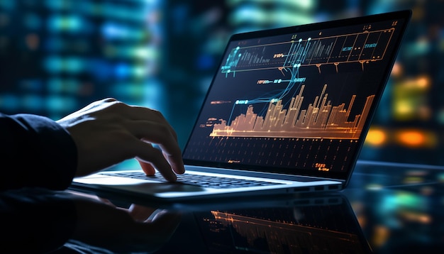 Geschäftsfinanzierungsdaten-Analysen-Graphikbericht