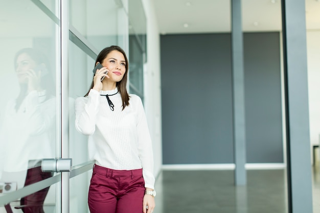 Geschäftsfrau am Telefon