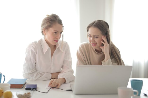 Geschäftsfrauen mit Laptop