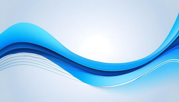 Geschäftshintergrund mit blauer abstrakter Welle