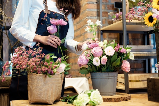 Geschäftsinhaber Blumenladen.