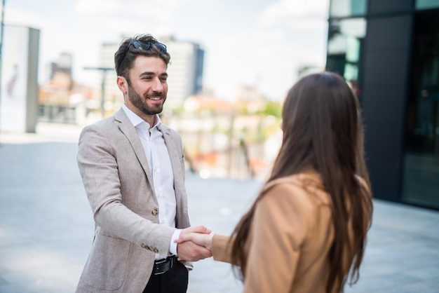 Geschäftsleute Handshake