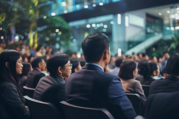 Geschäftsleute und Redner im Konferenzsaal Publikum im Konferenzsaal Geschäfts- und Unternehmerkonzept