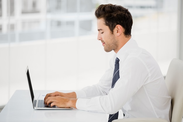 Geschäftsmann, arbeiten am Laptop