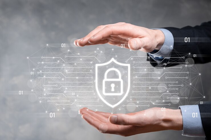 Foto geschäftsmann hiold, gebrauch, presseinfografik-symbol der community-technologie digital.konzept von high-tech und big data. globale verbindung.iot internet of things . ikt-informationskommunikationsnetzwerk .