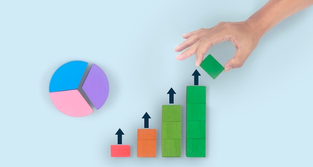 Geschäftsverbindungsdiagramm in der Hand