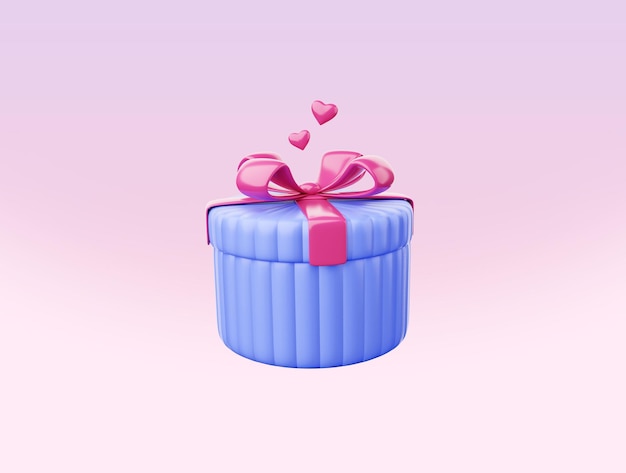 Geschenk Valentinstag Illustration 3D-Kunst