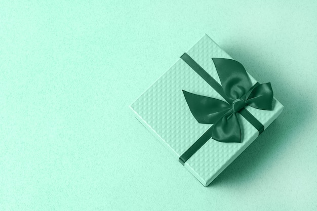 Geschenkbox in Neo Mint Farbe