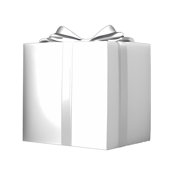 Foto geschenkbox mit schleife beschenkt einen schönen tag generative ki