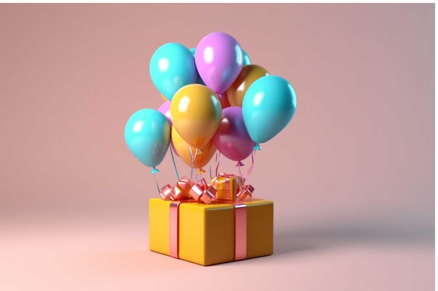 Geschenkboxen mit Kandiszucker und Luftballons