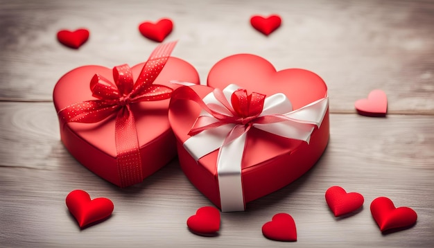 Foto geschenkboxen valentinstag