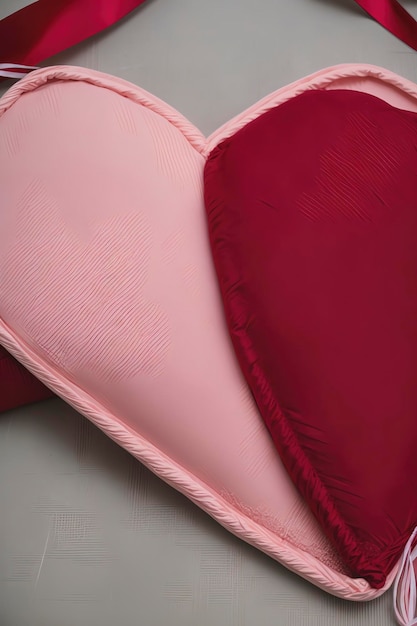 Geschenkhülle zum Valentinstag mit rustikalem Textil