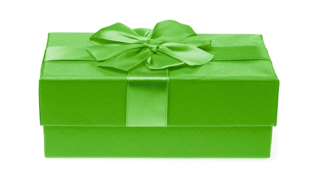 Geschenkkiste auf weißem Hintergrund