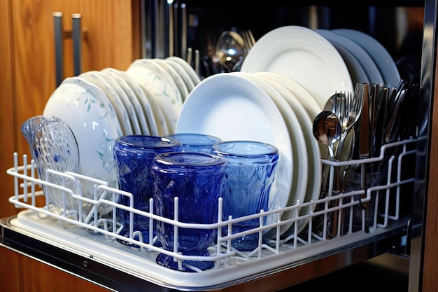 Geschirr in der Spülmaschine reinigen