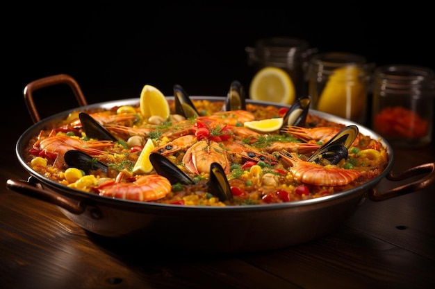 Geschmack der Tradition Paella Klassiker auf Weiß Best Paella Bild