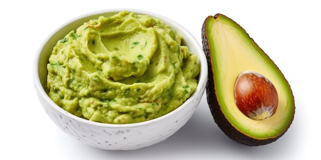 Foto geschmackvoller guacamole-dip