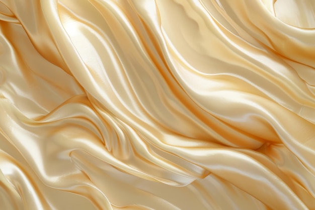 Geschmolzenes Karamell-Eis Wellen glatte Eiscreme Custard Hintergrund Seidenfließender Joghurt