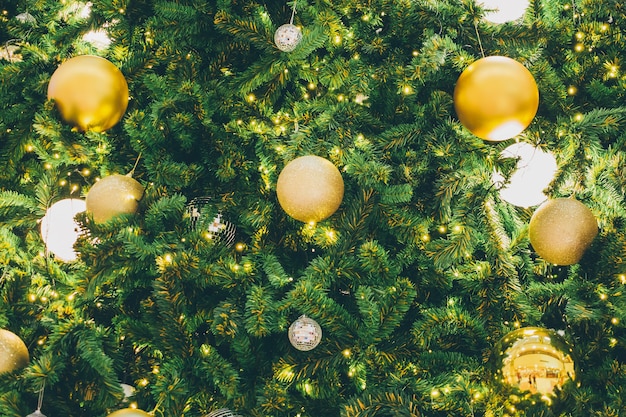 Geschmückter Weihnachtsbaum Hintergrund