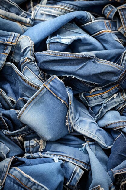 Foto geschnittene jeans-hosen als hintergrund