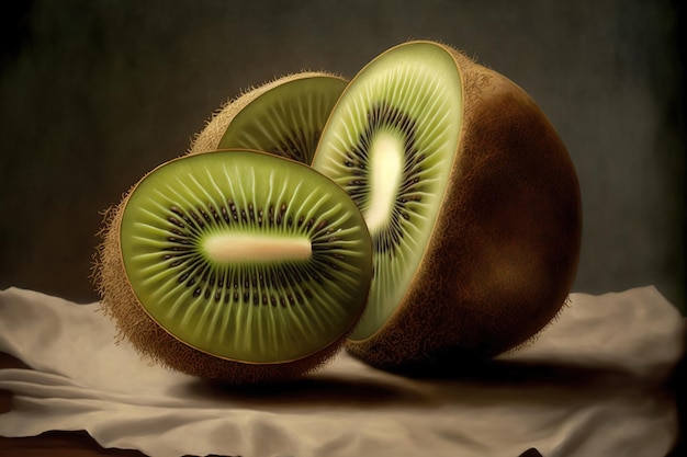 Geschnittene Kiwis