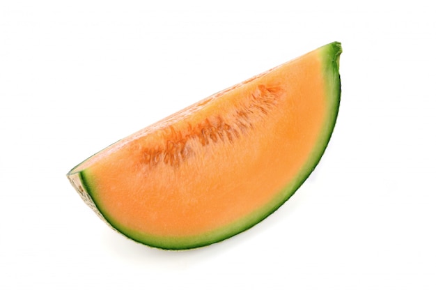 Geschnittene Melone Melone isoliert