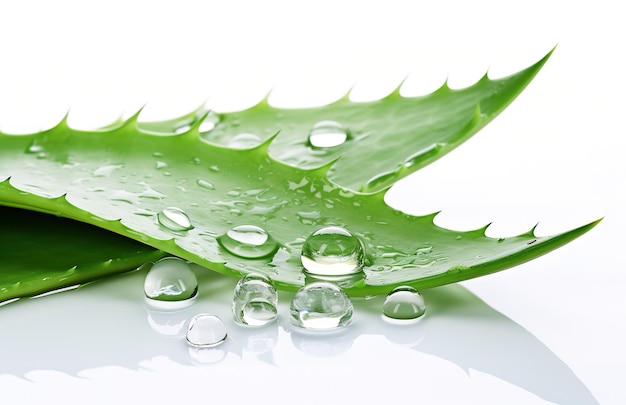 geschnittenes Aloe Vera Gel Aloe Pflanzen Kosmetik