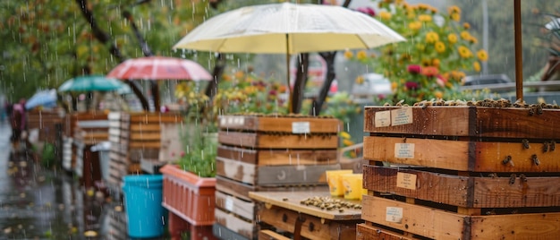 Geschützte Imkerei Regen oder Glanz Ökologische Hingabe