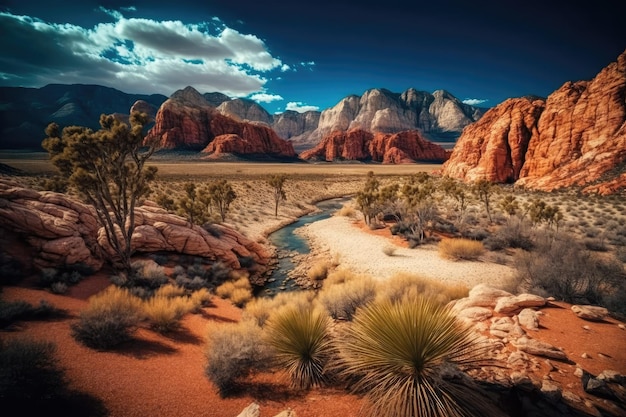 Geschütztes Land in Nevadas Red Rock Canyon