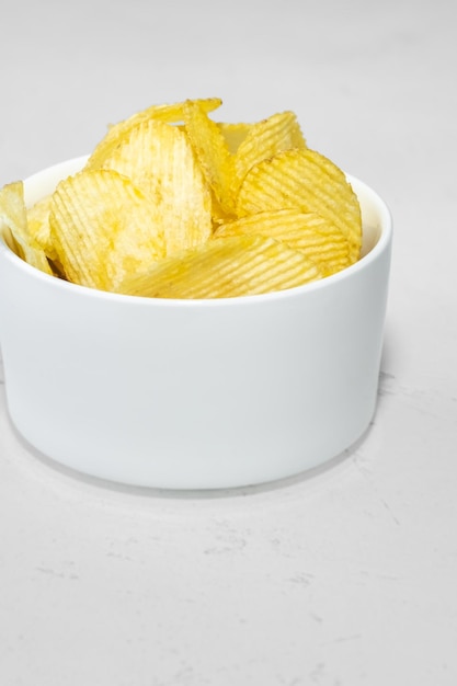 Geschwenkte Kartoffelchips