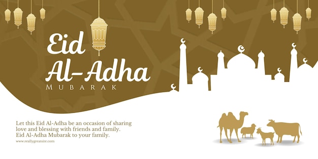 Gesegnetes Eid al Adha Wünsche Ihnen Frieden und Wohlstand