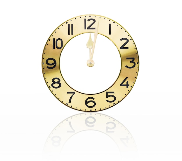 Gesicht alte Wanduhr