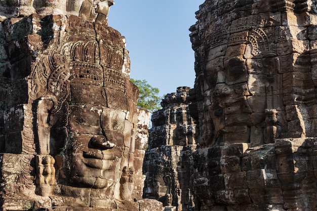 Gesichter des Bayon-Tempels Angkor Kambodscha