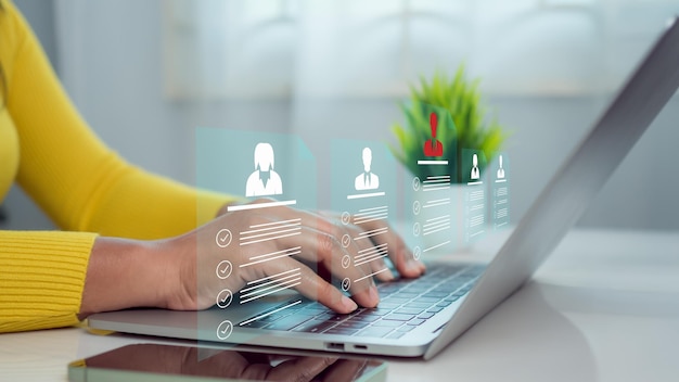 Gestão de recursos humanos recrutamento emprego conceito de caça de cabeças conceito de gestão de recursos humanos gestão de recrutamento conceito de negócio gestão de relacionamento com a estrutura global